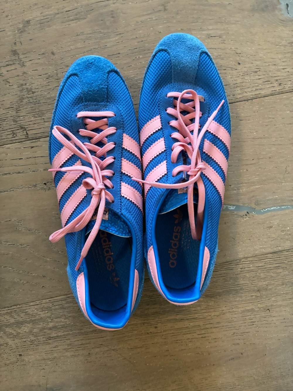 adidas Women’s Blue and Pink SL 72 OG Retro Trainer Sneakers 9.5 W